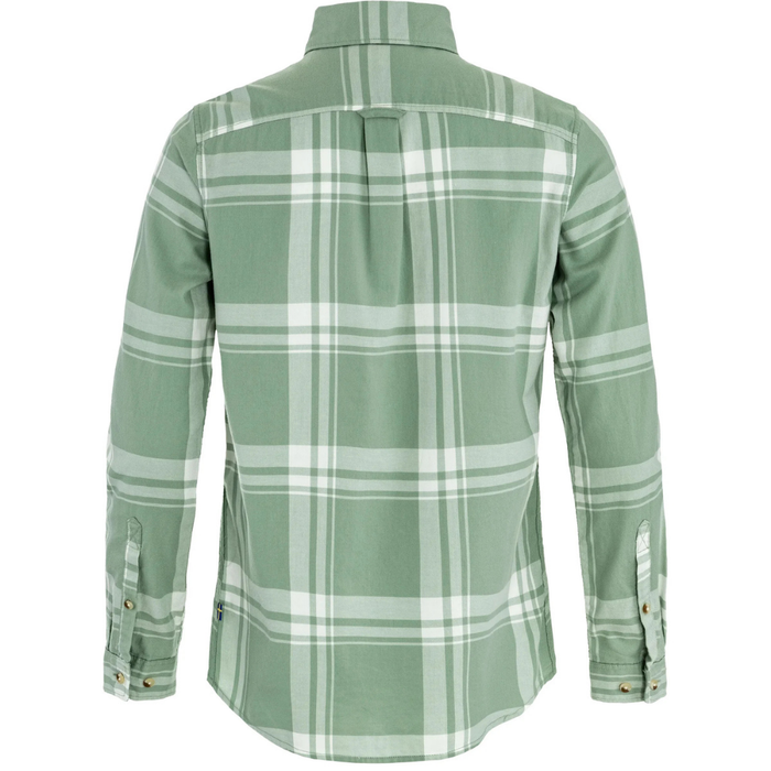 Övik Lite Flannel Shirt W Misty Green/Eggshell Bild 2