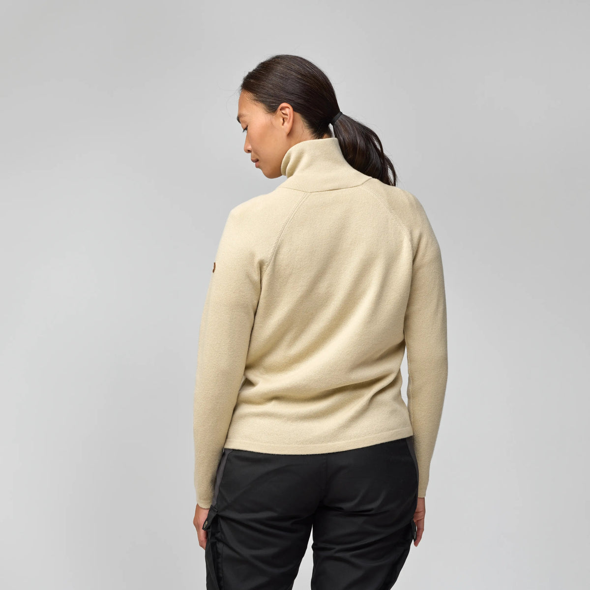 Övik Lite half Zip W Light Beige Bild 3