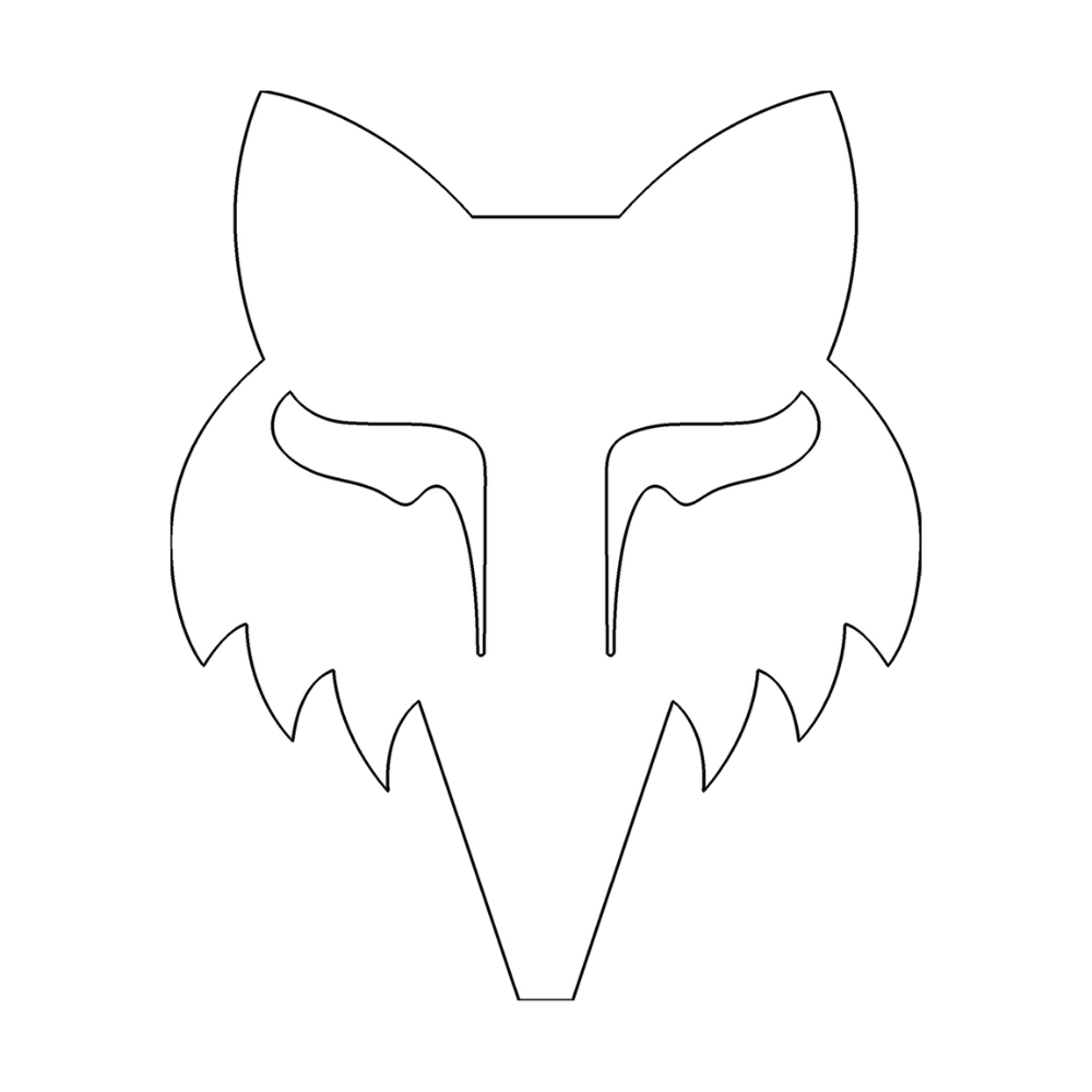 FOX HEAD 7 - DIE CUT VINYL White Bild 1