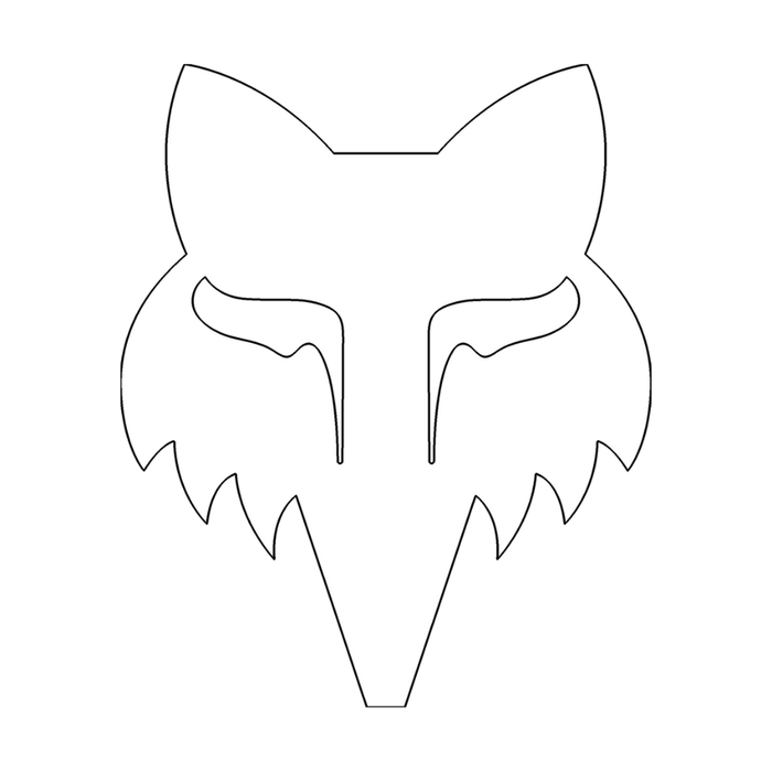FOX HEAD 7 - DIE CUT VINYL White Bild 1