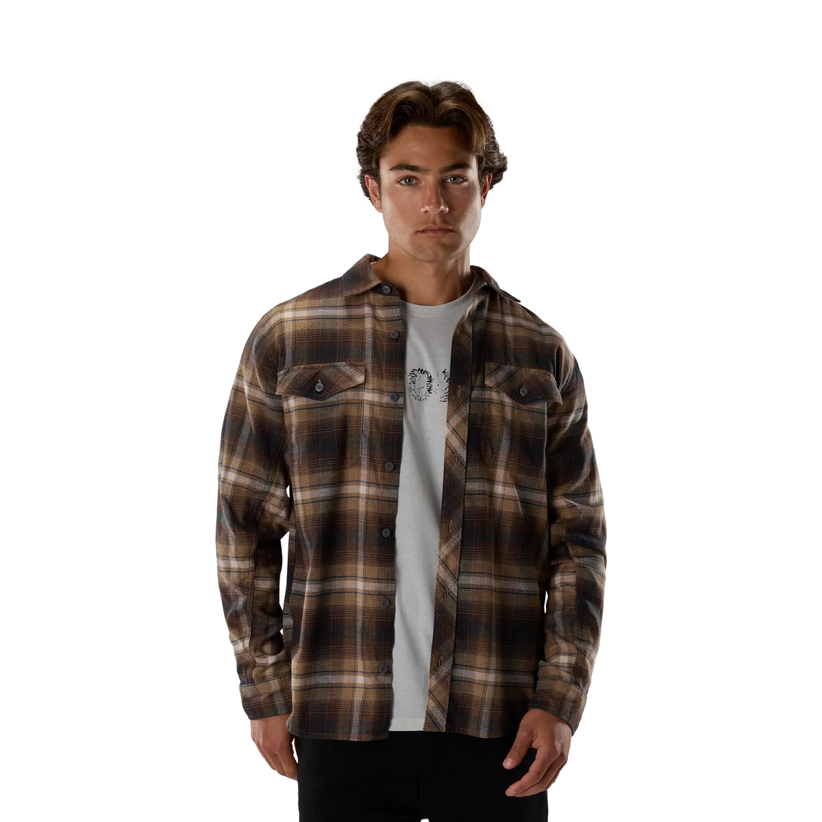 Survivalist Stretch Flannel LS Brown Sugar Bild 5