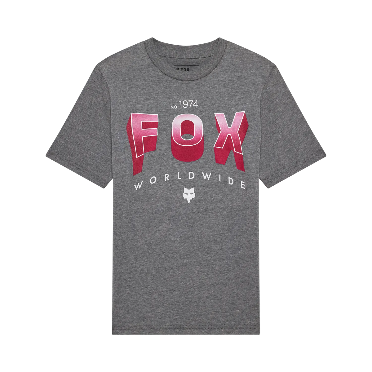 Yth Block SS Tee Heather Dark Grey Bild 1