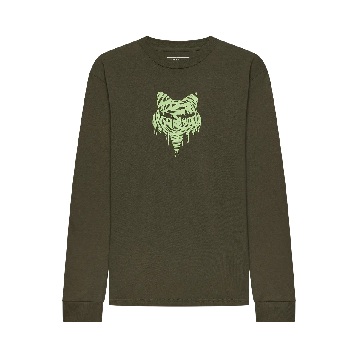 Yth Roughcut LS Tee Dark Green Bild 1