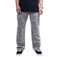 Sadphings - Phieres - Grey Stone Washed - Baggy Fit Jeans