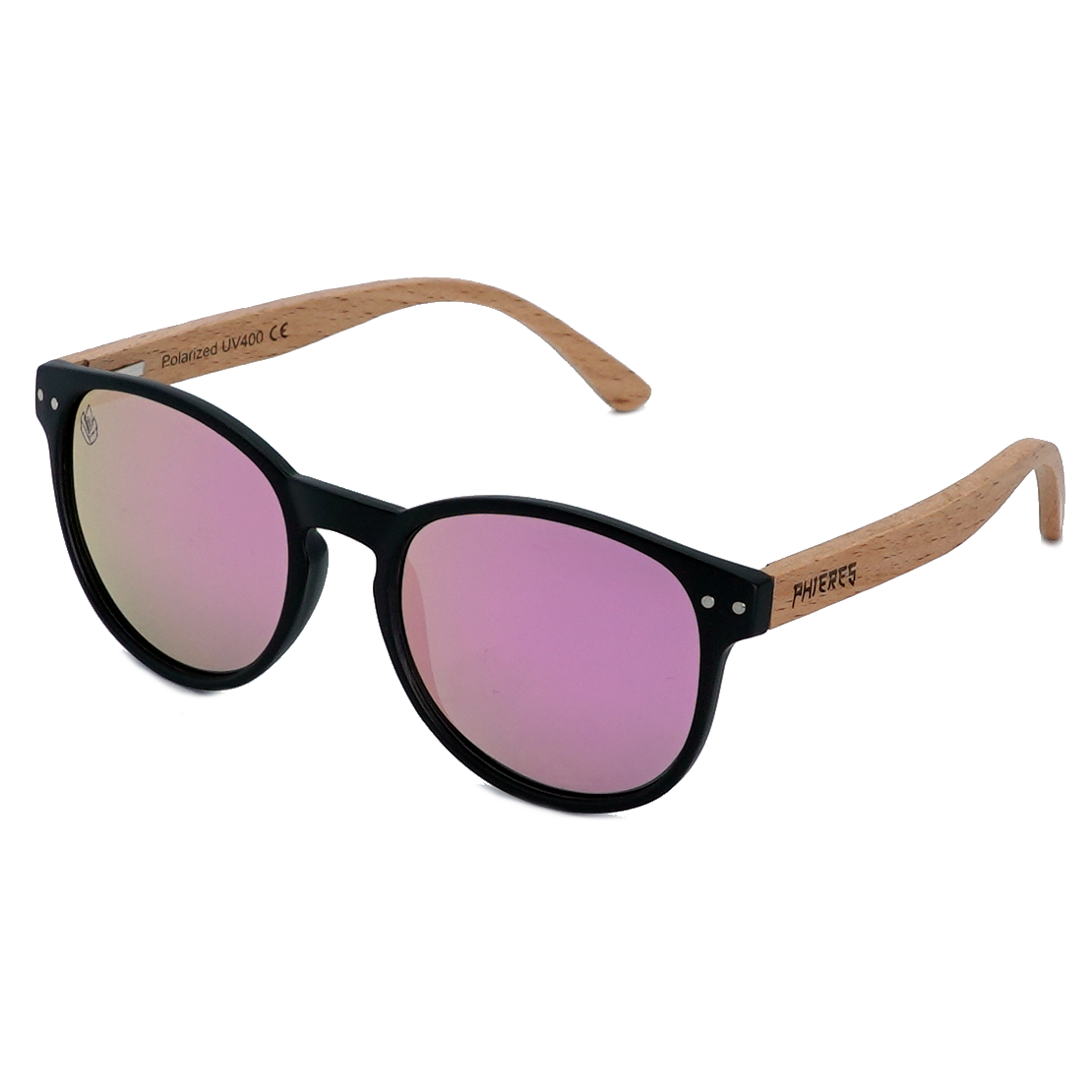 Phainted in Peace-Phieres-Black Pink Mirror Polarized-Sonnenbrille