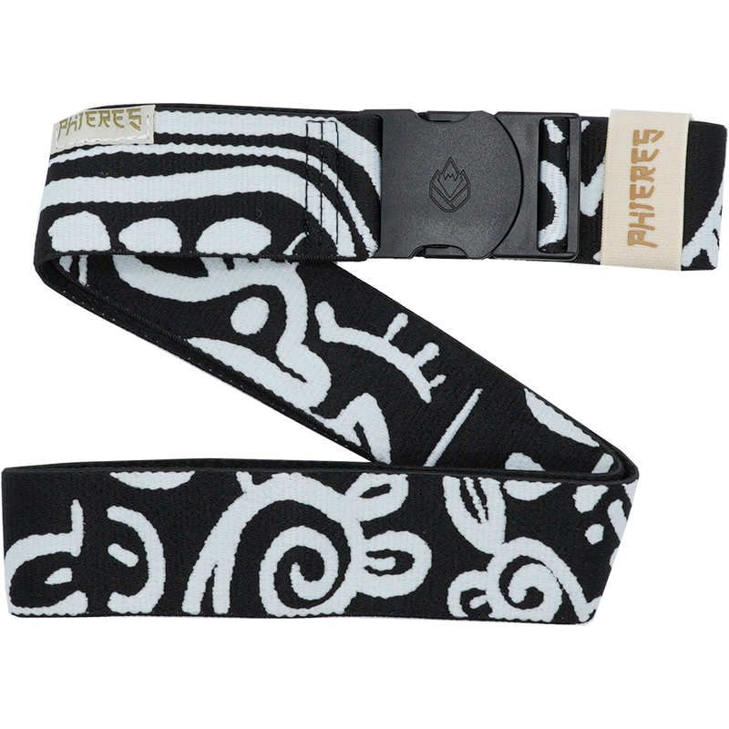 Dadsphelt Elastic - Phieres - BW Bird Pattern - Elastic Gürtel