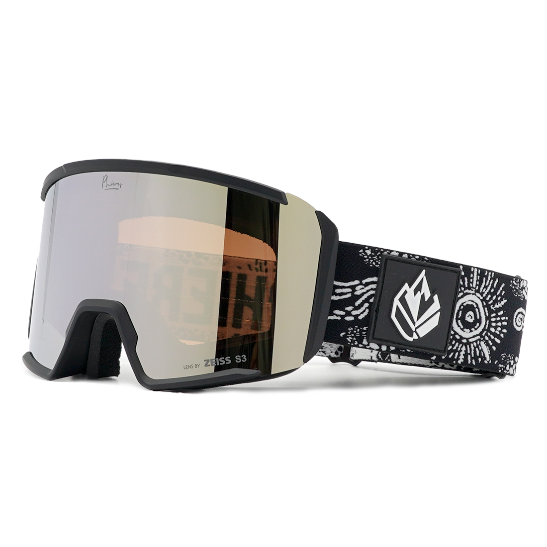 PH-10eighty - Phieres - Black JJ White S3 - Snowboard-Brille