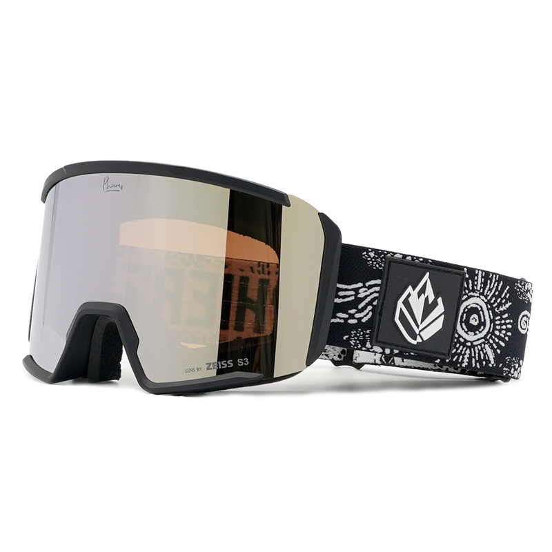 PH-10eighty - Phieres - Black JJ White S3 - Snowboard-Brille