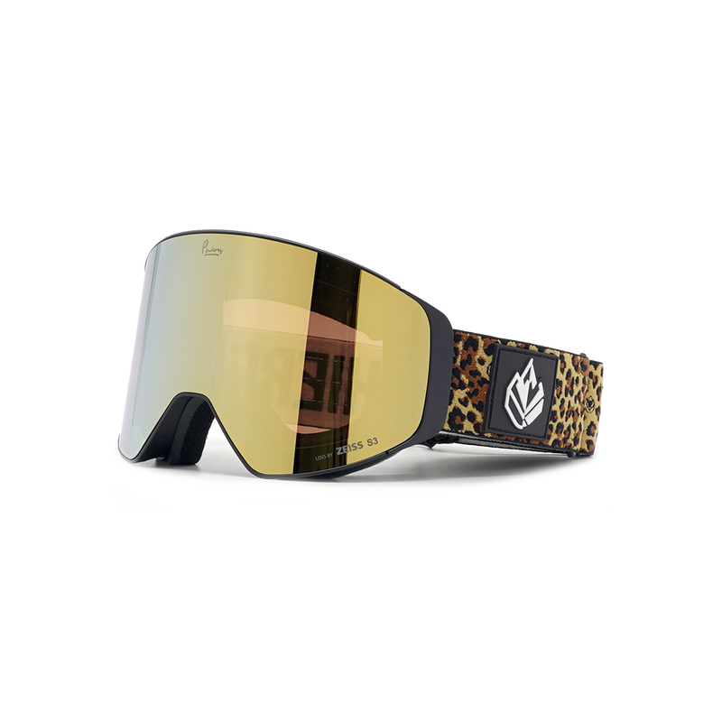 PH-12sixty - Phieres - Black Leo Gold S3 - Snowboard-Brille