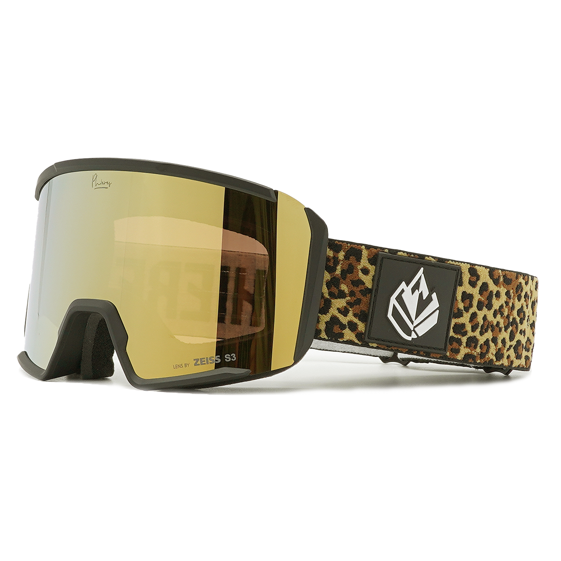 PH-10eighty - Phieres - Black Leo Gold S3 - Snowboard-Brille