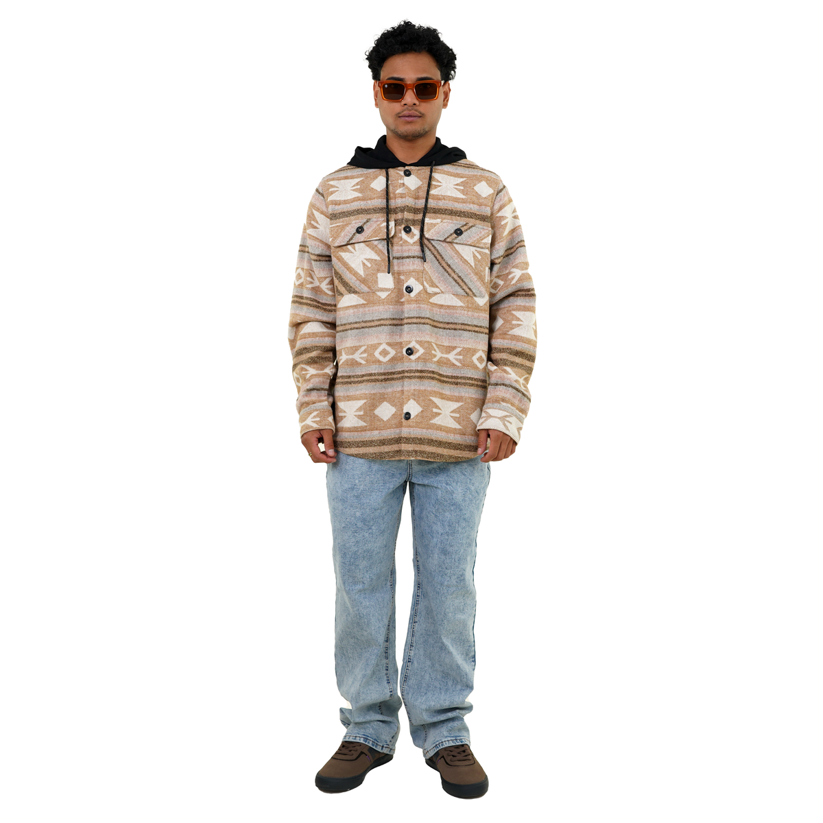 Lephuko Flanell - Phieres - Sand - Langarmhemd