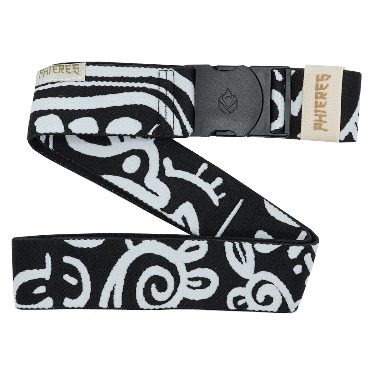 Dadsphelt Elastic - Phieres - BW Bird Pattern - Elastic Gürtel
