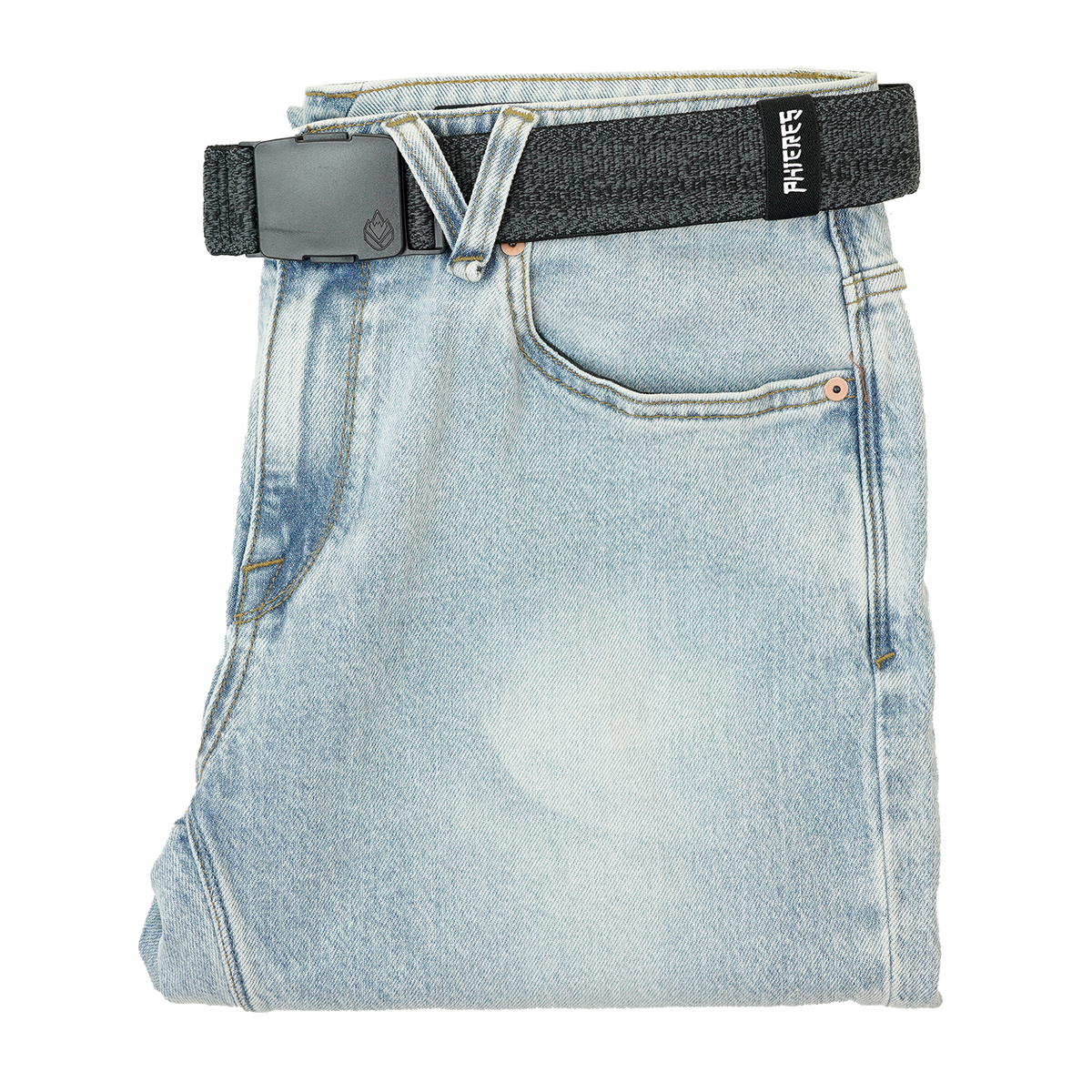 Dadsphelt Elastic - Phieres - Heather Black - Textilgürtel