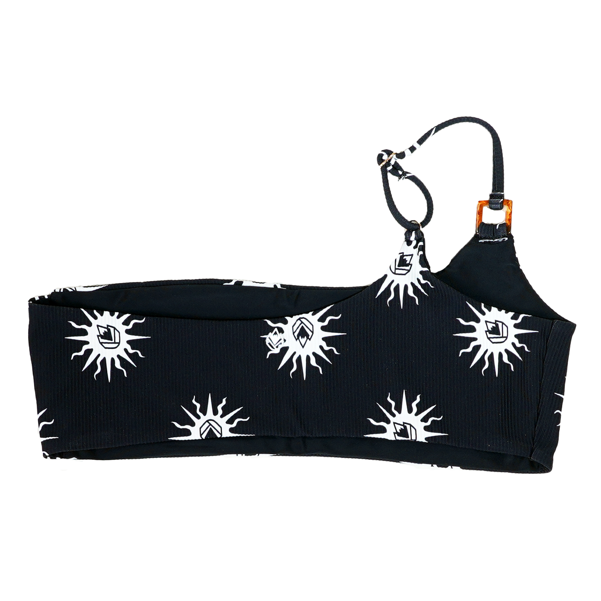 Pescaiaph One Shoulder - Phieres - Black White - Bikini Top