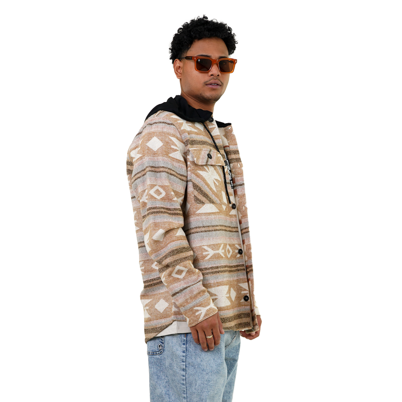 Lephuko Flanell - Phieres - Sand - Langarmhemd