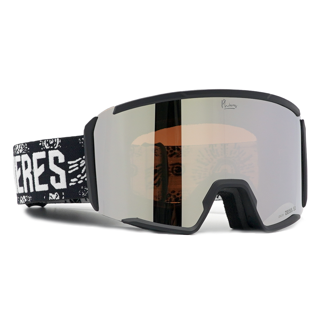 PH-10eighty - Phieres - Black JJ White S3 - Snowboard-Brille
