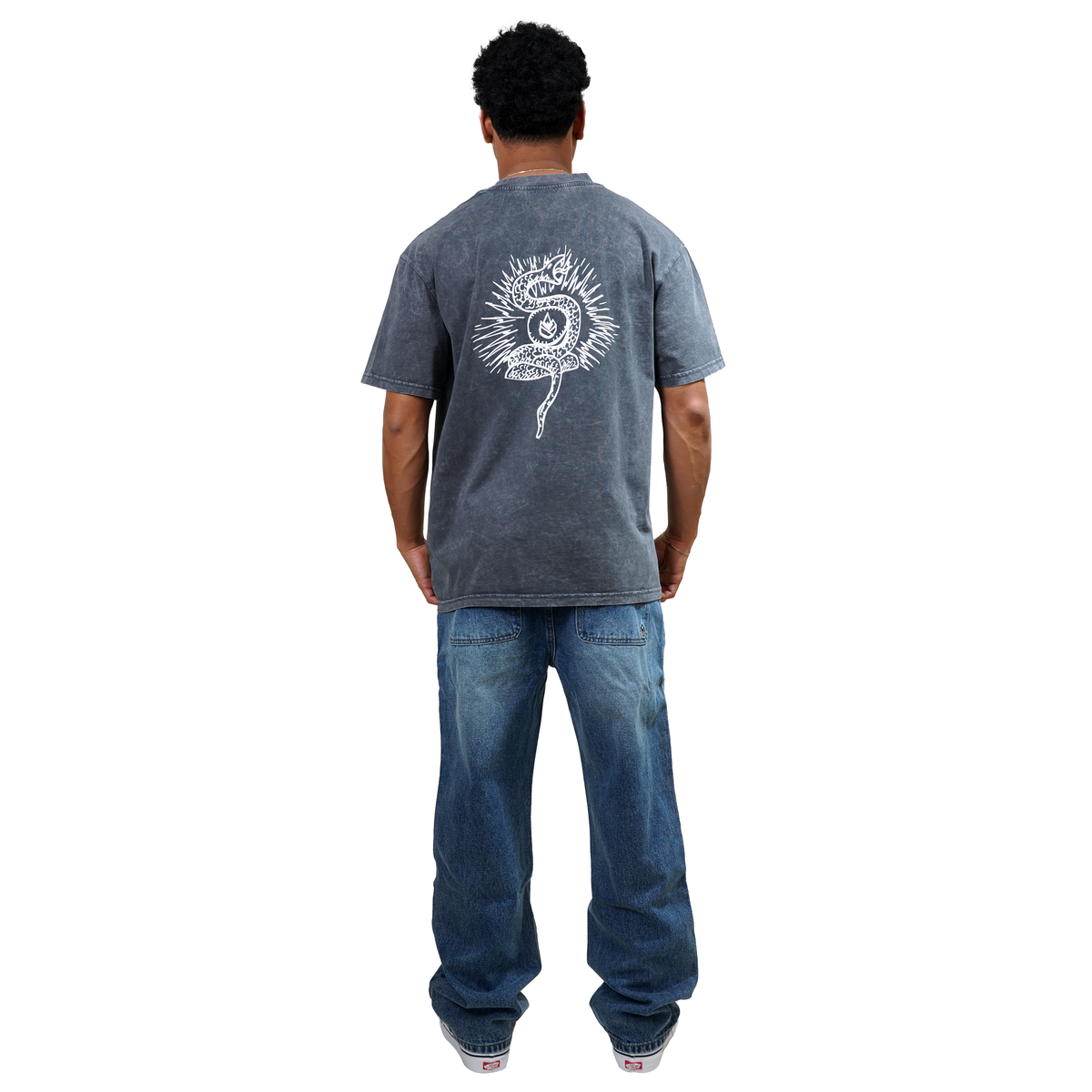Liphestage - Phieres - Black Washed - T-Shirt