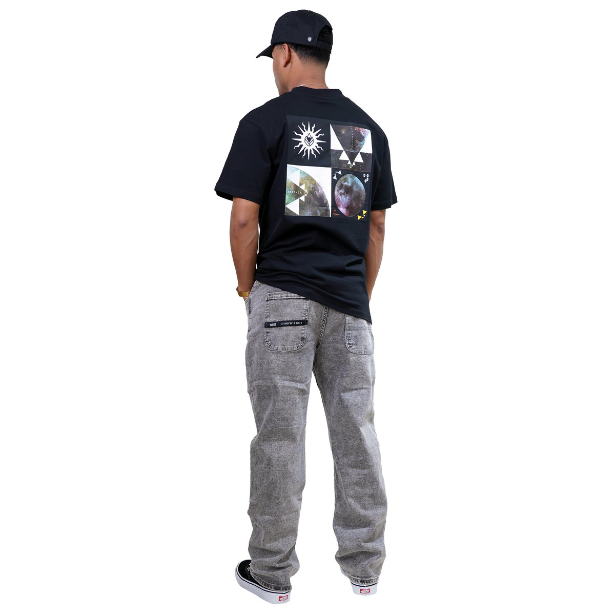 Sadphings - Phieres - Grey Stone Washed - Baggy Fit Jeans