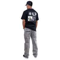 Sadphings - Phieres - Grey Stone Washed - Baggy Fit Jeans