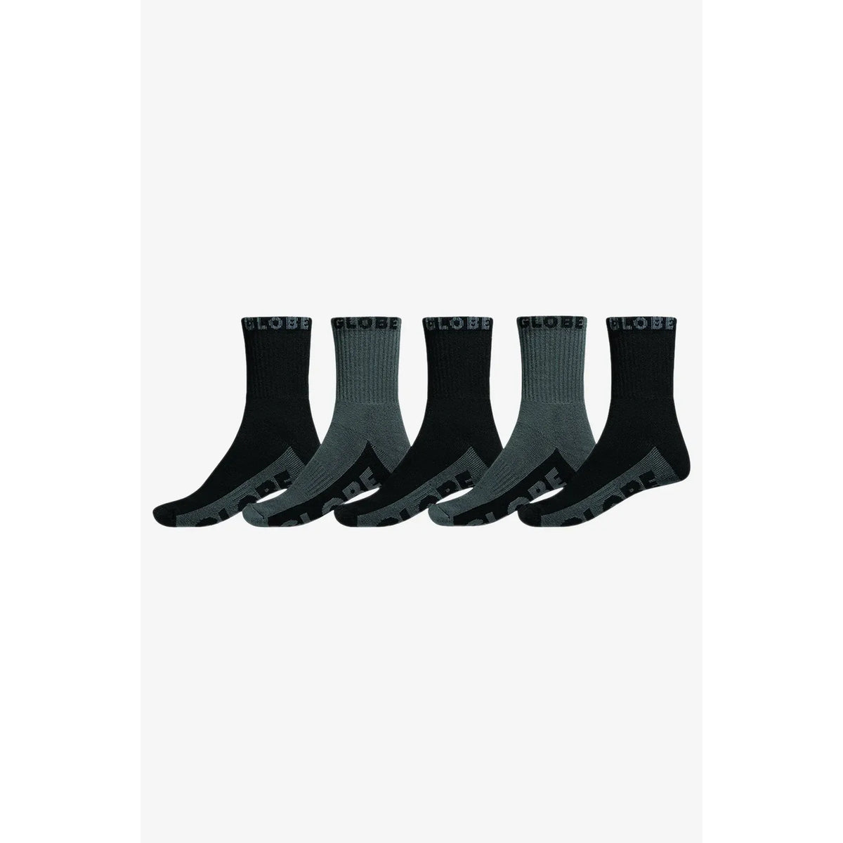 BG Crew Sock 5 Pack Black/Grey Bild 1