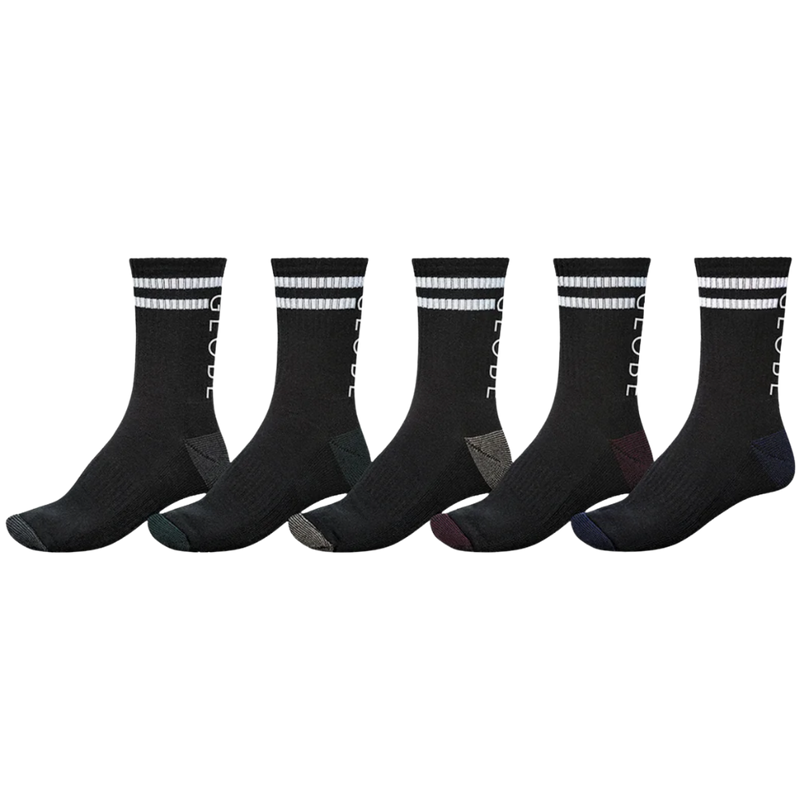 Carter Crew Sock 5 Pack Black/Assorted Bild 1