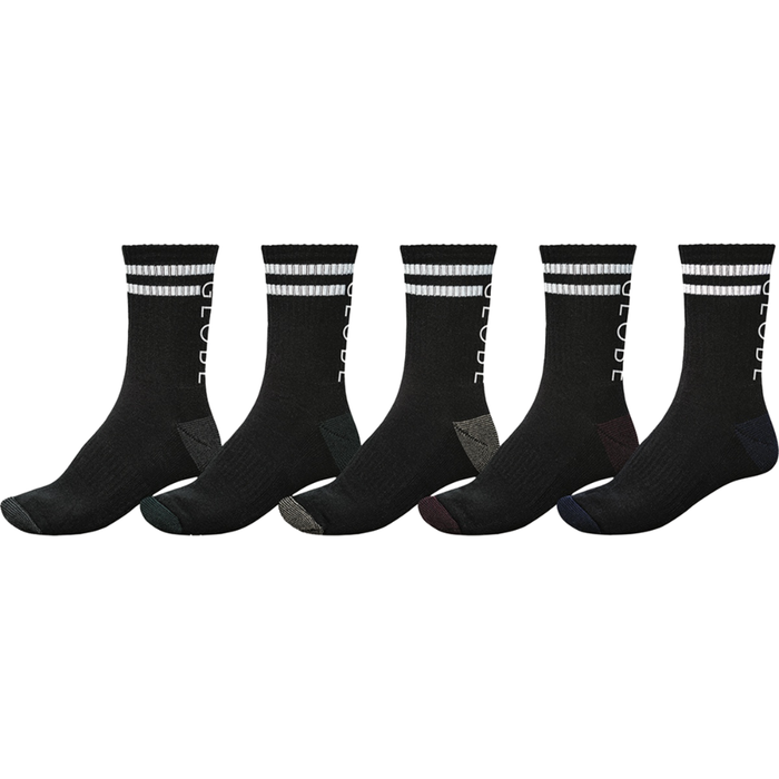 Carter Crew Sock 5 Pack Black/Assorted Bild 2