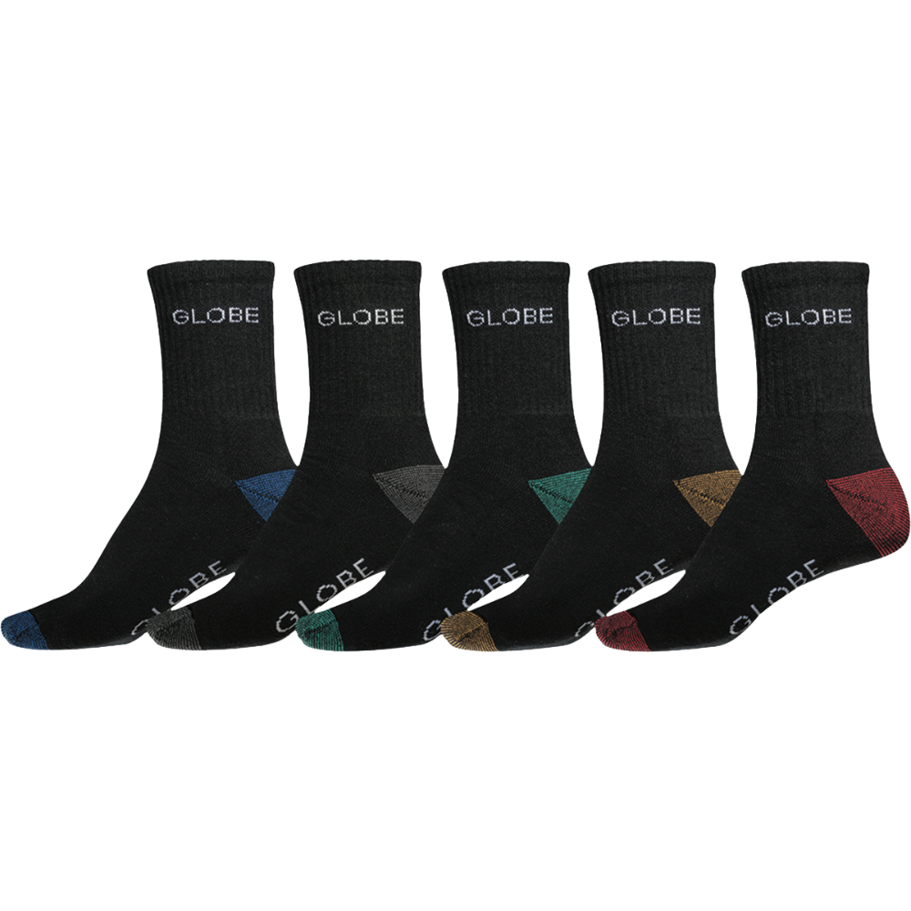 Ingles Crew Sock 5 Pack Black/Assorted Bild 2