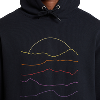 Hoodie Falun Sunset Lines Black Bild 3