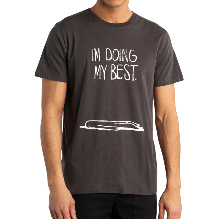 T-shirt Stockholm Doing My Best Charcoal Bild 1