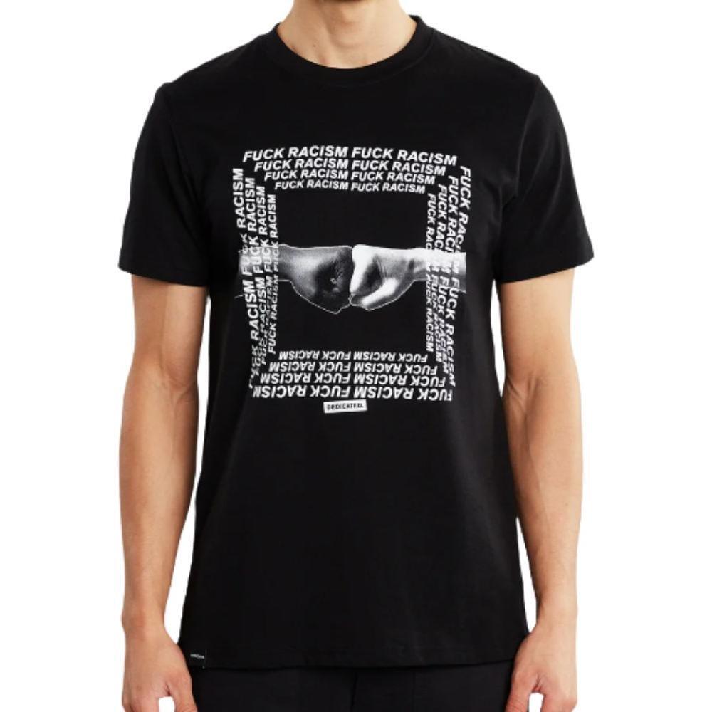 T-shirt Stockholm Fuck Racism Fists Black Bild 1