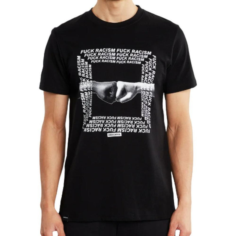 T-shirt Stockholm Fuck Racism Fists Black Bild 1