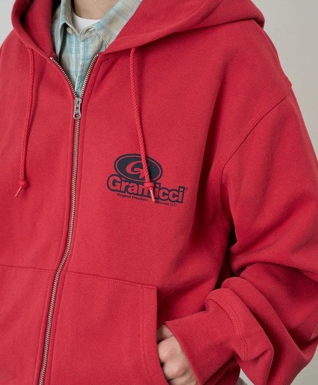 82 Hip Hooded Sweatshirt Crimson Red Bild 1