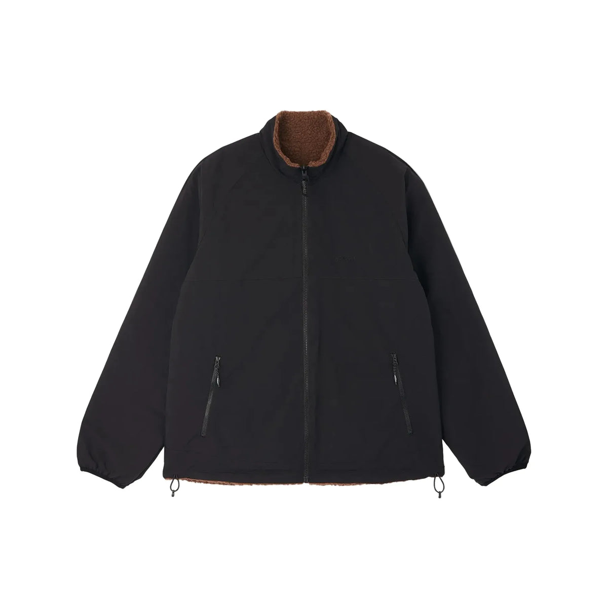 Reversible Sherpa Jacket Dark Brown/Black Bild 3