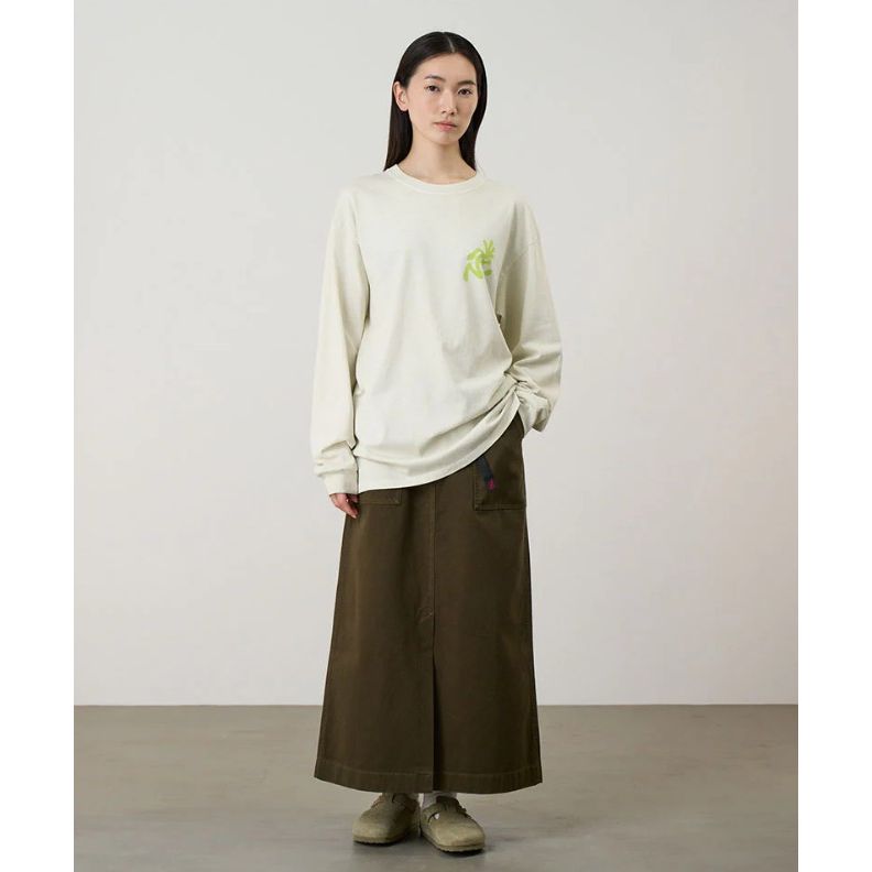 Running Man L/S Tee Pigment Dyed Natural Pigment Bild 2