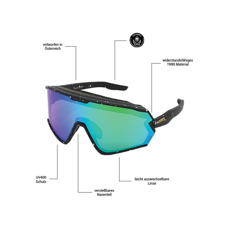 Sharkbiteph Plus I Blk/Grn Splatter BLK Green Bild 5