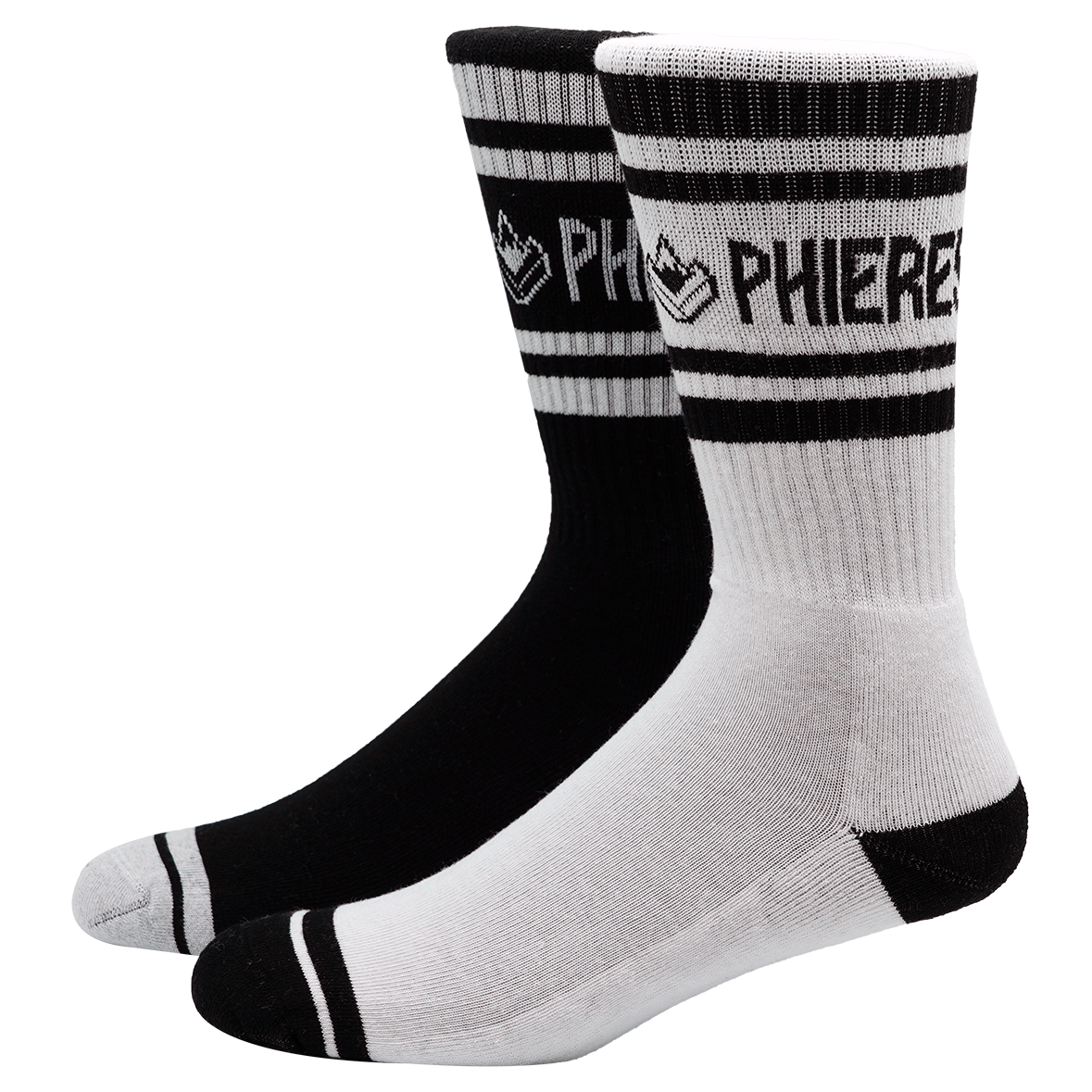 Douphle Socks 2 Pack White Black Bild 1