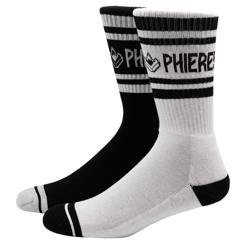 Douphle Socks 2 Pack White Black Bild 1