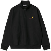 Carhartt - Half Zip American Script Sweat - Black - Zip Crew