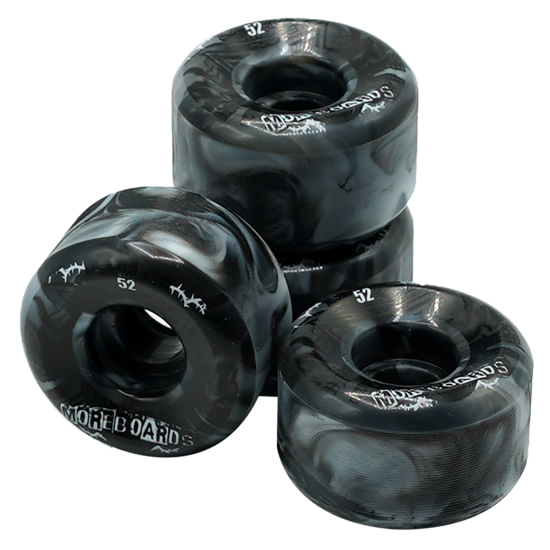 Plaza52 Skateboard Rollen Black White Bild 2