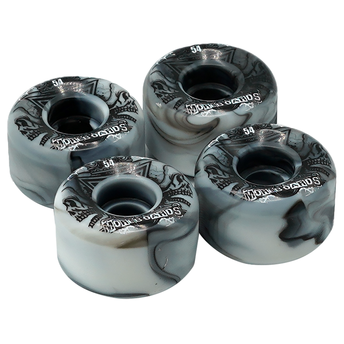 Plaza54 Skateboard Rollen Black White Bild 3