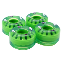 Wayout54 Skateboard Rollen clear green Bild 3