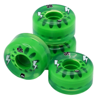 Wayout56 Skateboard Rollen clear green Bild 2