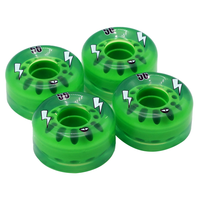 Wayout56 Skateboard Rollen clear green Bild 3