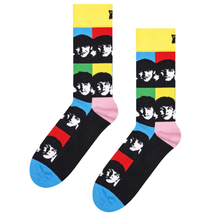 Beatles All Together Now Sock Black Bild 1