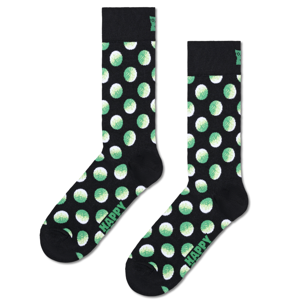 Faded Big Dot Sock Black Bild 1