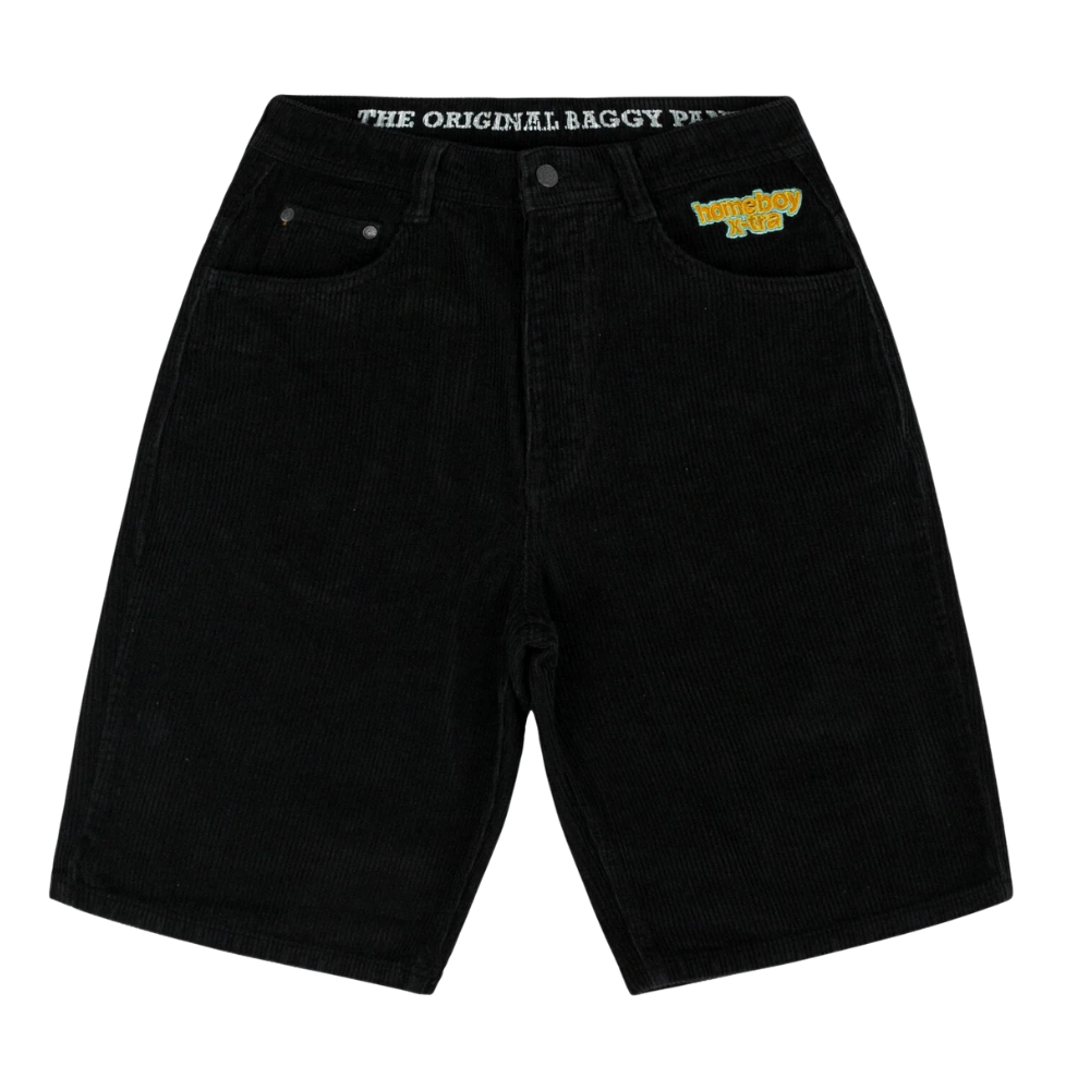 x-tra BAGGY CORD SHORTS Black Bild 1