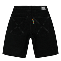 x-tra BAGGY CORD SHORTS Black Bild 2