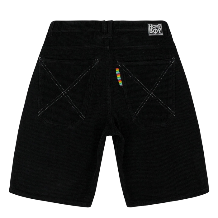 x-tra BAGGY CORD SHORTS Black Bild 2