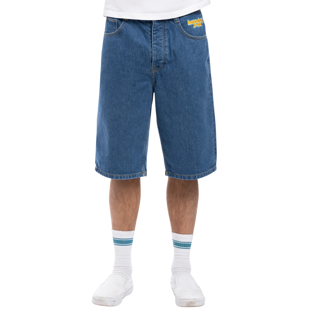 x-tra BAGGY Denim SHORTS Washed Blue Bild 1