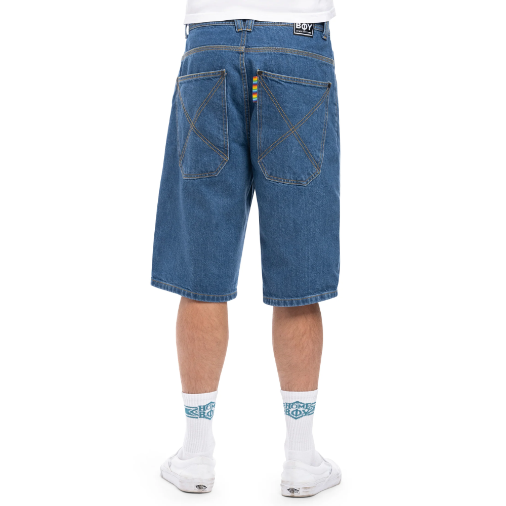 x-tra BAGGY Denim SHORTS Washed Blue Bild 2